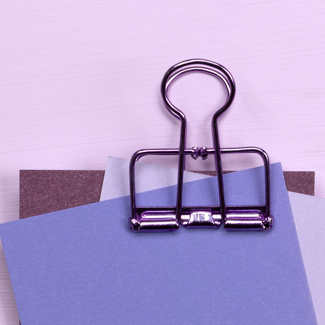 Binder Clip | Purple medium