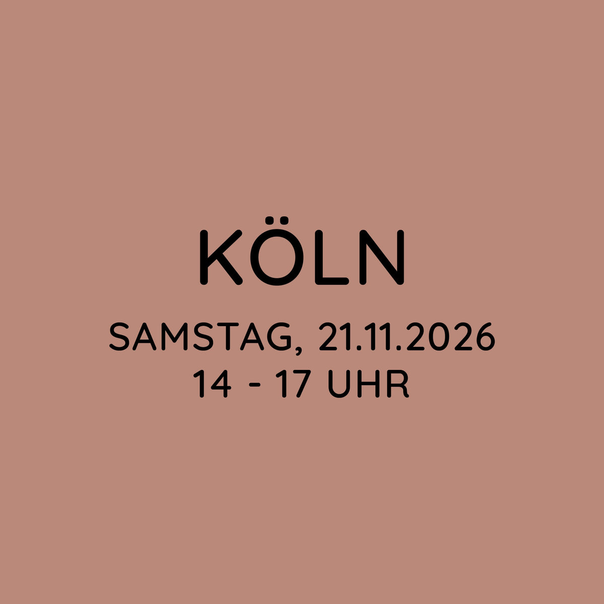 Workshop | Köln | SA, 21.11. | 14:00 - 17:00 Uhr