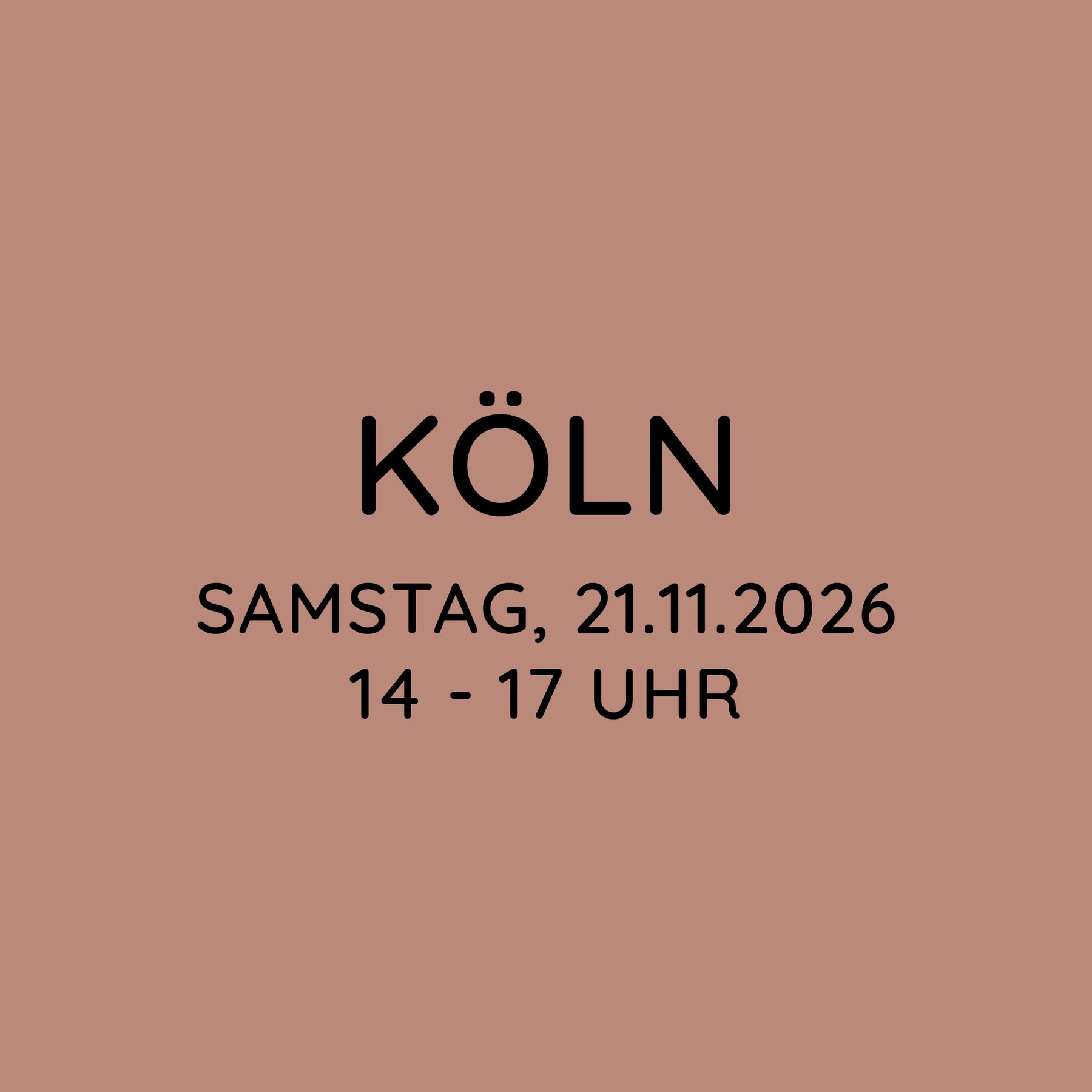 Workshop | Köln | SA, 21.11. | 14:00 - 17:00 Uhr