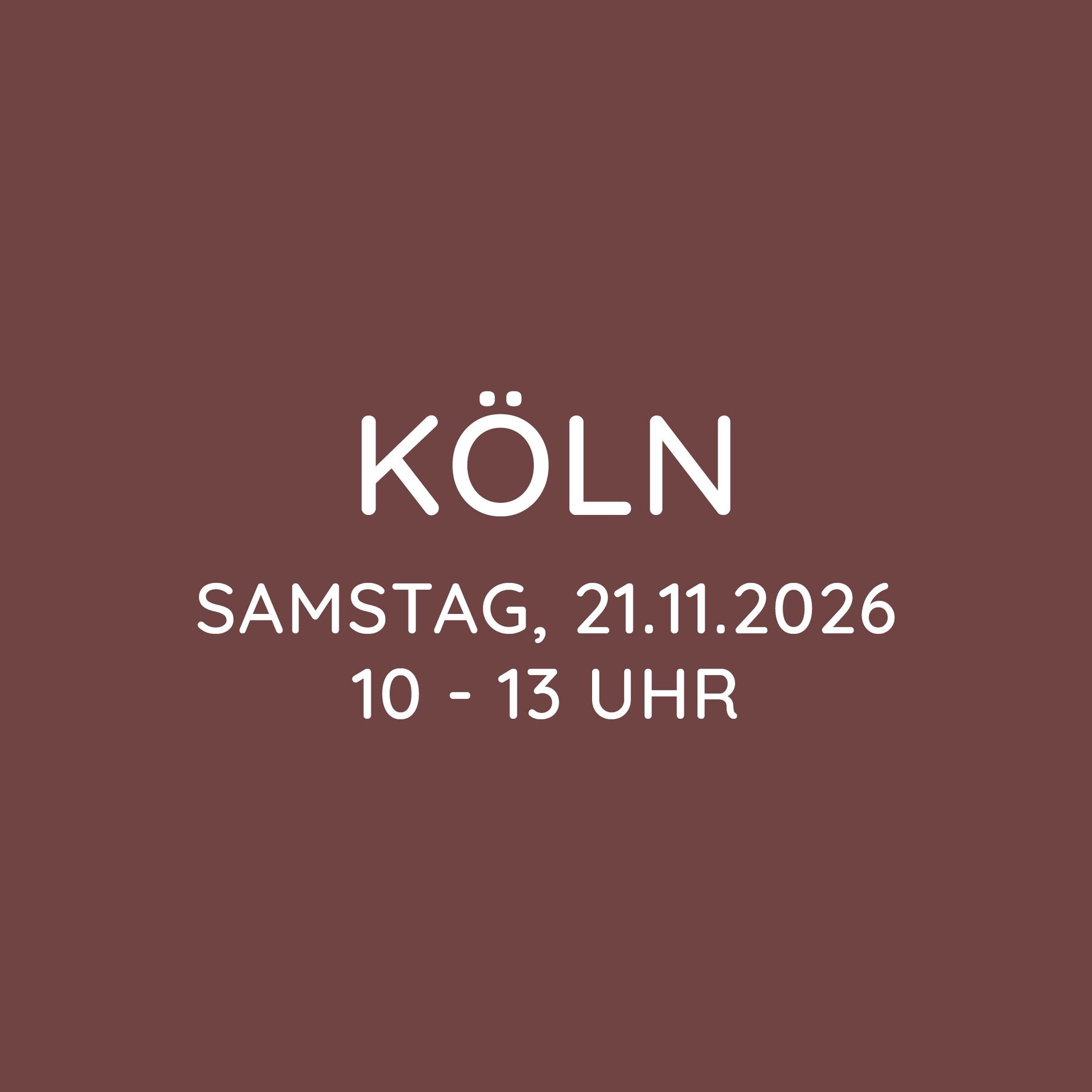 Workshop | Köln | SA, 21.11. | 10:00 - 13:00 Uhr