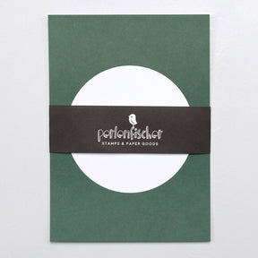 5 Postcards | Dot dark green 