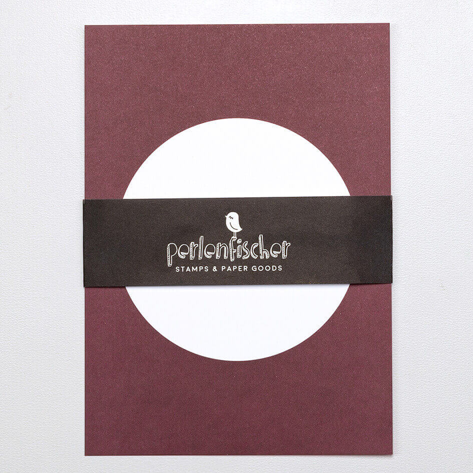 5 Postkarten | Dot Aubergine