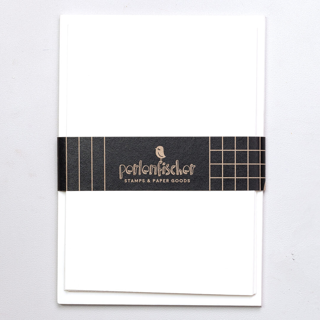 5 Cards with envelope | White