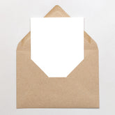 5 Klappkarten mit Umschlag | Weiß mit Kraft