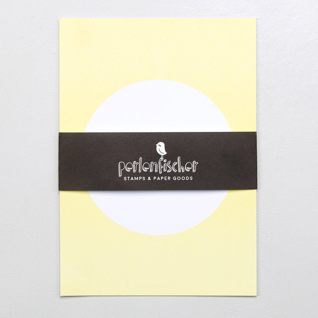 5 Postcards | Dot Soft lemon 