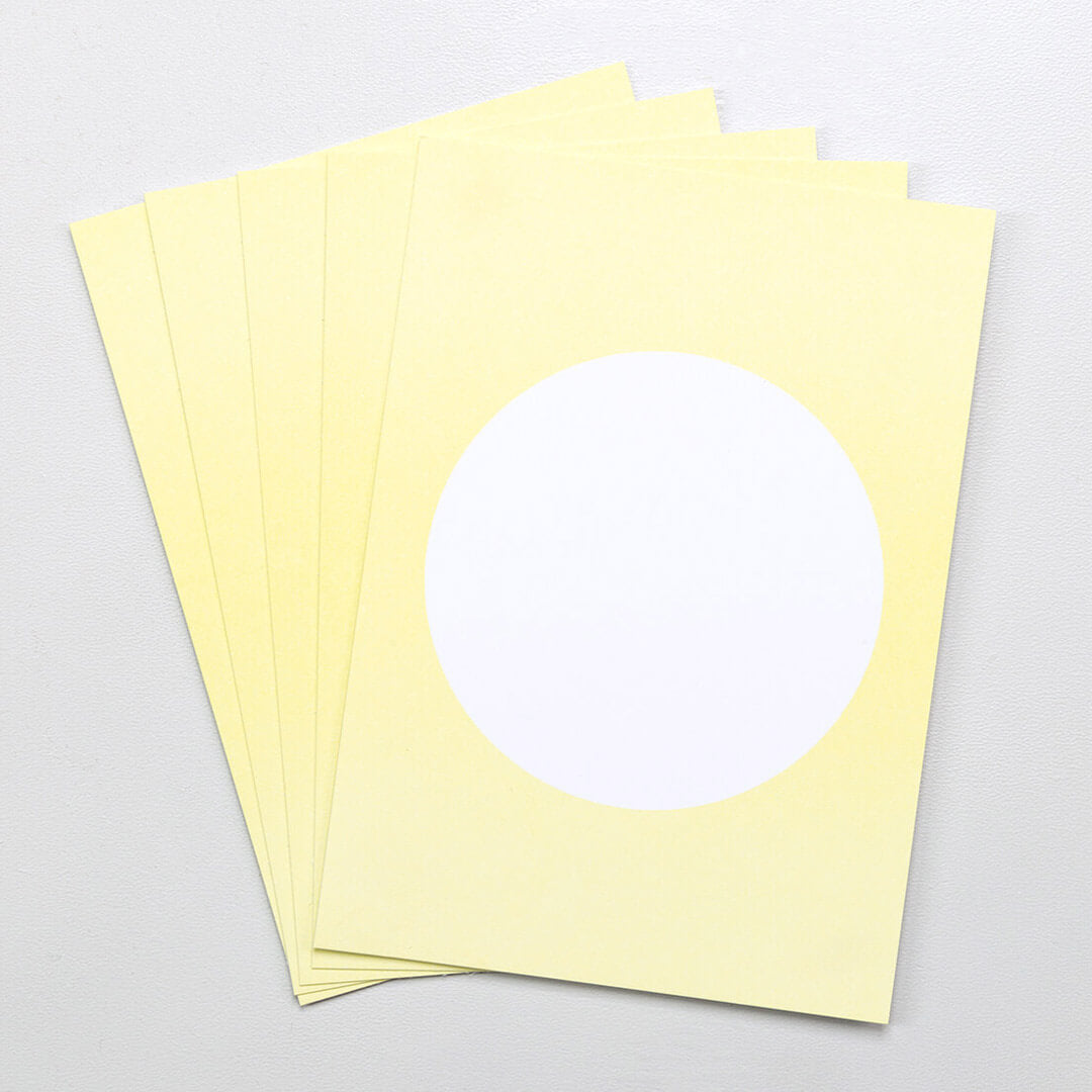 5 Postkarten | Dot Soft Zitrone