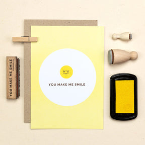 5 Postcards | Dot Soft lemon 