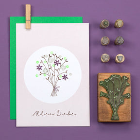 5 Postcards | Dot Soft lavender 