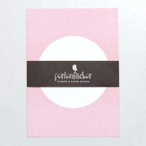 5 Postcards | Dot dusky pink 