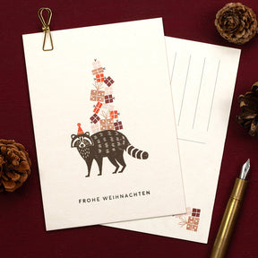 Greeting card | Raccoon elf