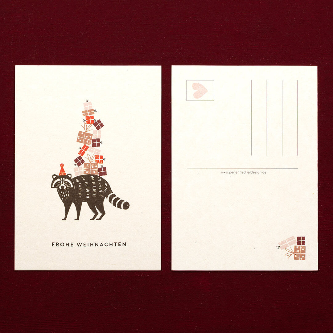 Greeting card | Raccoon elf