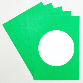 5 Postcards | Dot Grass green