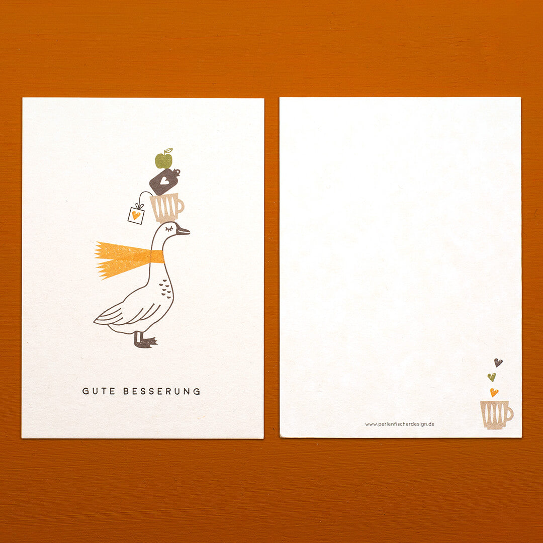 Greeting card | Goose get well soon