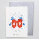 Karte Handschuhe - You & Me