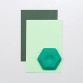 Radiergummi Hexagon | Türkis