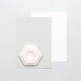 Radiergummi Hexagon | Weiß