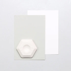 Radiergummi Hexagon | Weiß