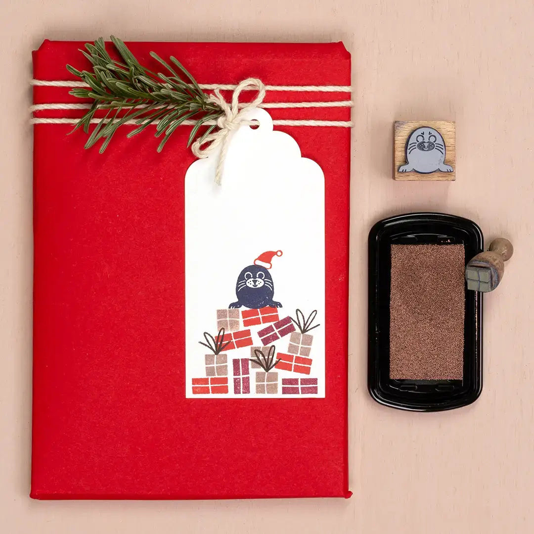 stempel weihnachten stempel geschenk verpacken zu weihnachten stempel weihnachtsmütze