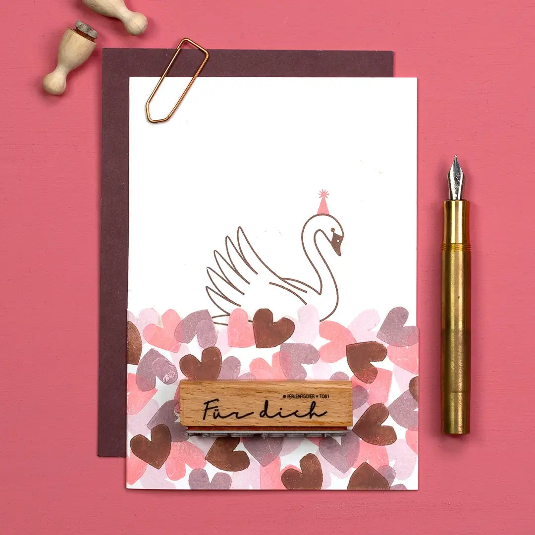 stempel muttertag stempel herzen stempel herz stempel schwan stempel für dich muttertagskarte stempeln
