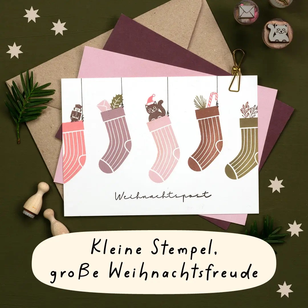 stempel weihnachten weihnachtsstempel stempel nussknacker stempel pininenzweig stempel winterzweig stempel weihnachtspost stempel weihnachtsmütze