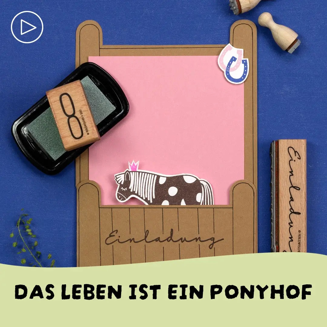 stempel kinder stempel kindergeburtstag geburtstagseinladung stempeln stempel zahlen stempel pony stempel pferd stempel hufeisen
