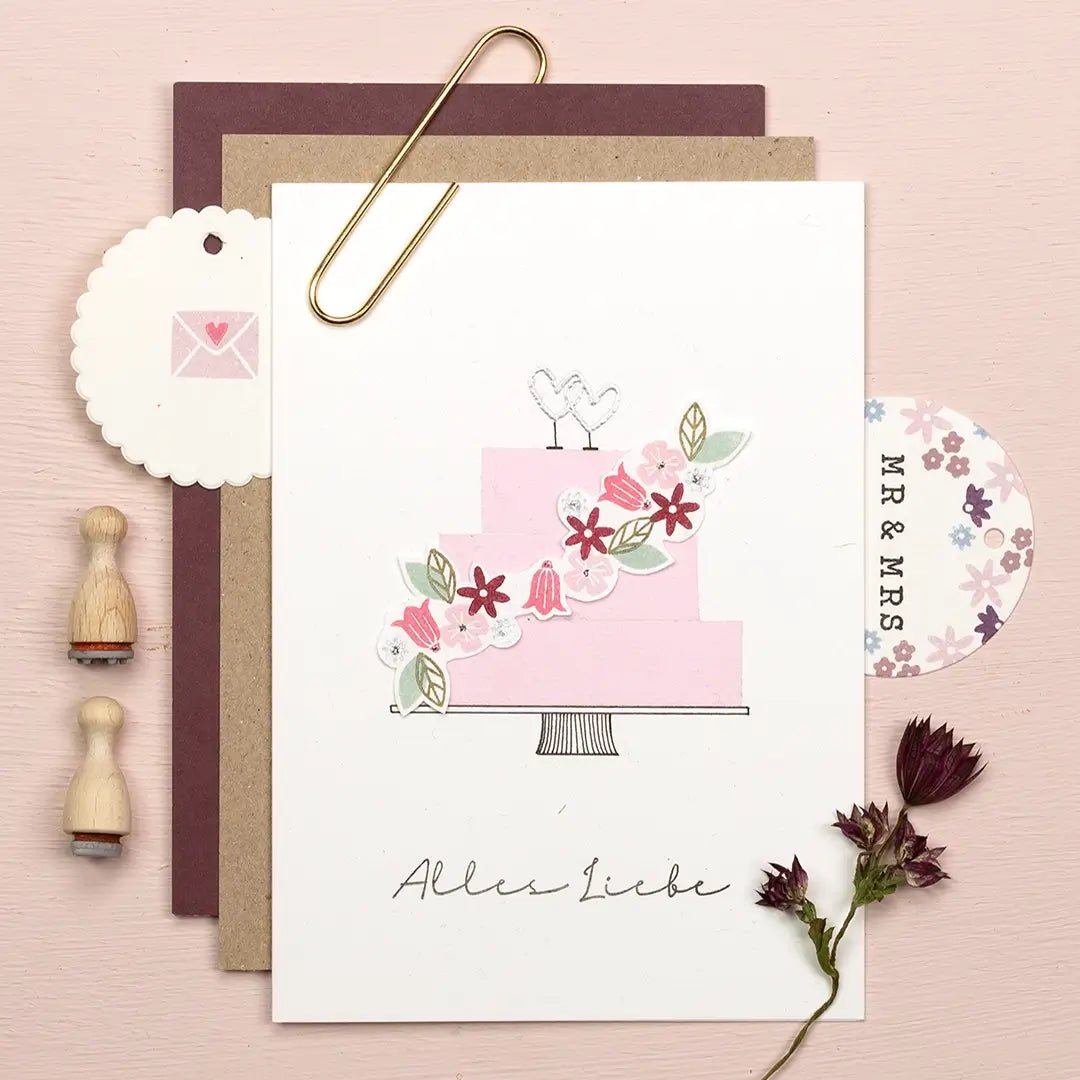 masking tape ideen masking tape basteln hochzeitskarte basteln hochzeitstorte mit masking tape basteln masking tape rosa