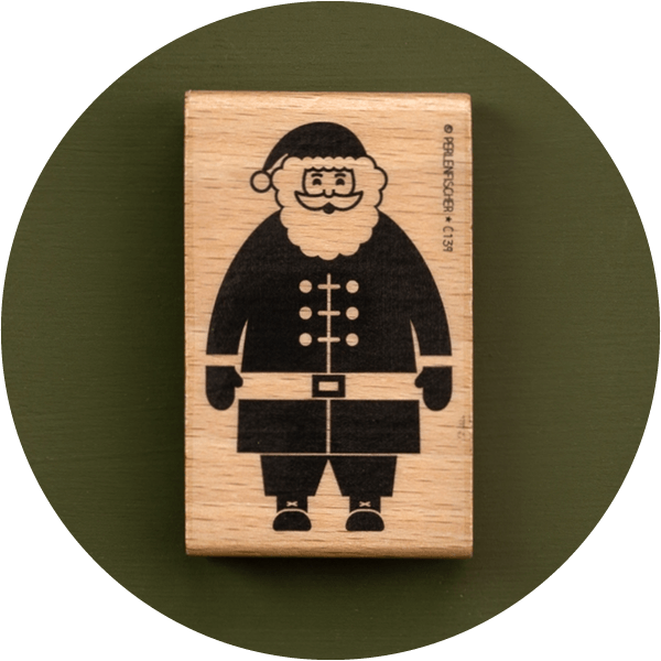 design stempel motivstempel stempel weihnachten stempel aus Holz stempel weihnachtsmann weihnachtsstempel