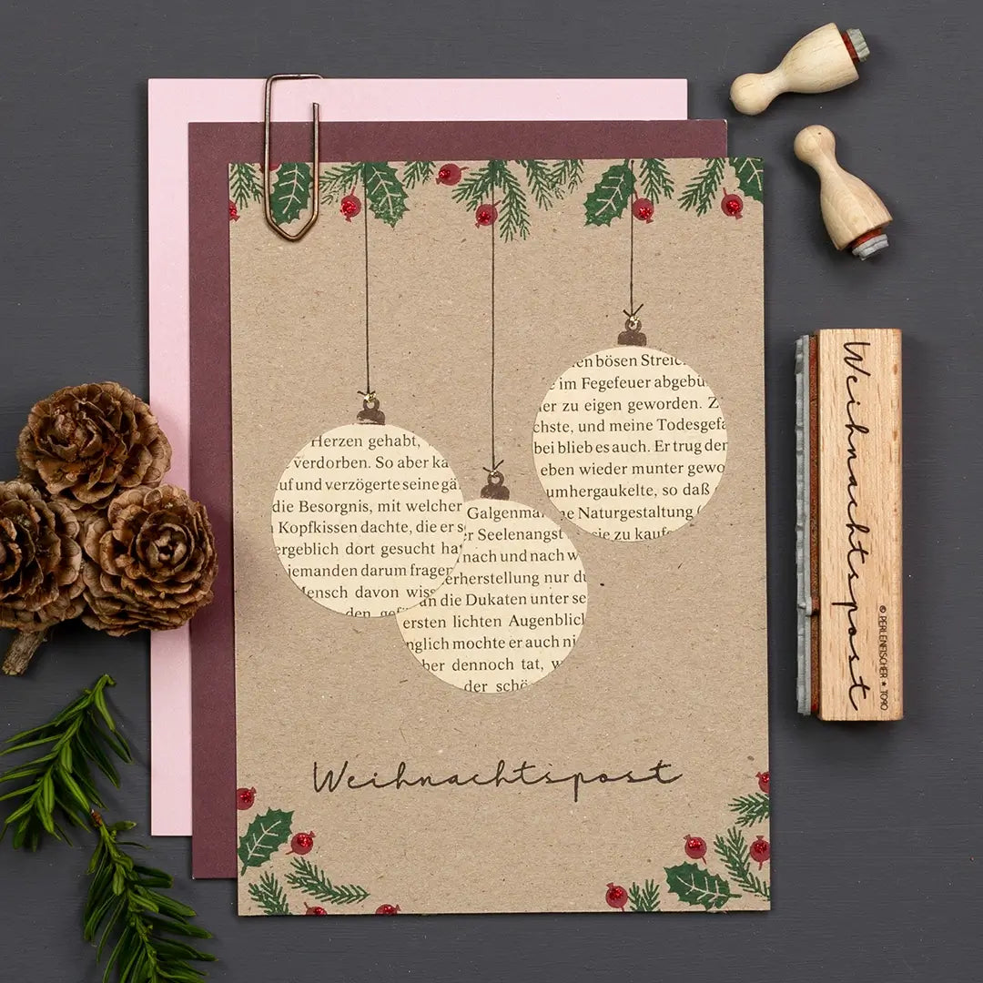 stempel weihnachten weihnachtsstempel stempel weihnachtspost stempel weihnachtsanhänger weihnachtskarte basteln