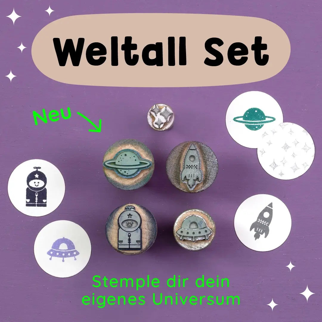 Stempelset kinder stempelset einschulung stempel astronat stempel rakete stempel kinder kinderstempel