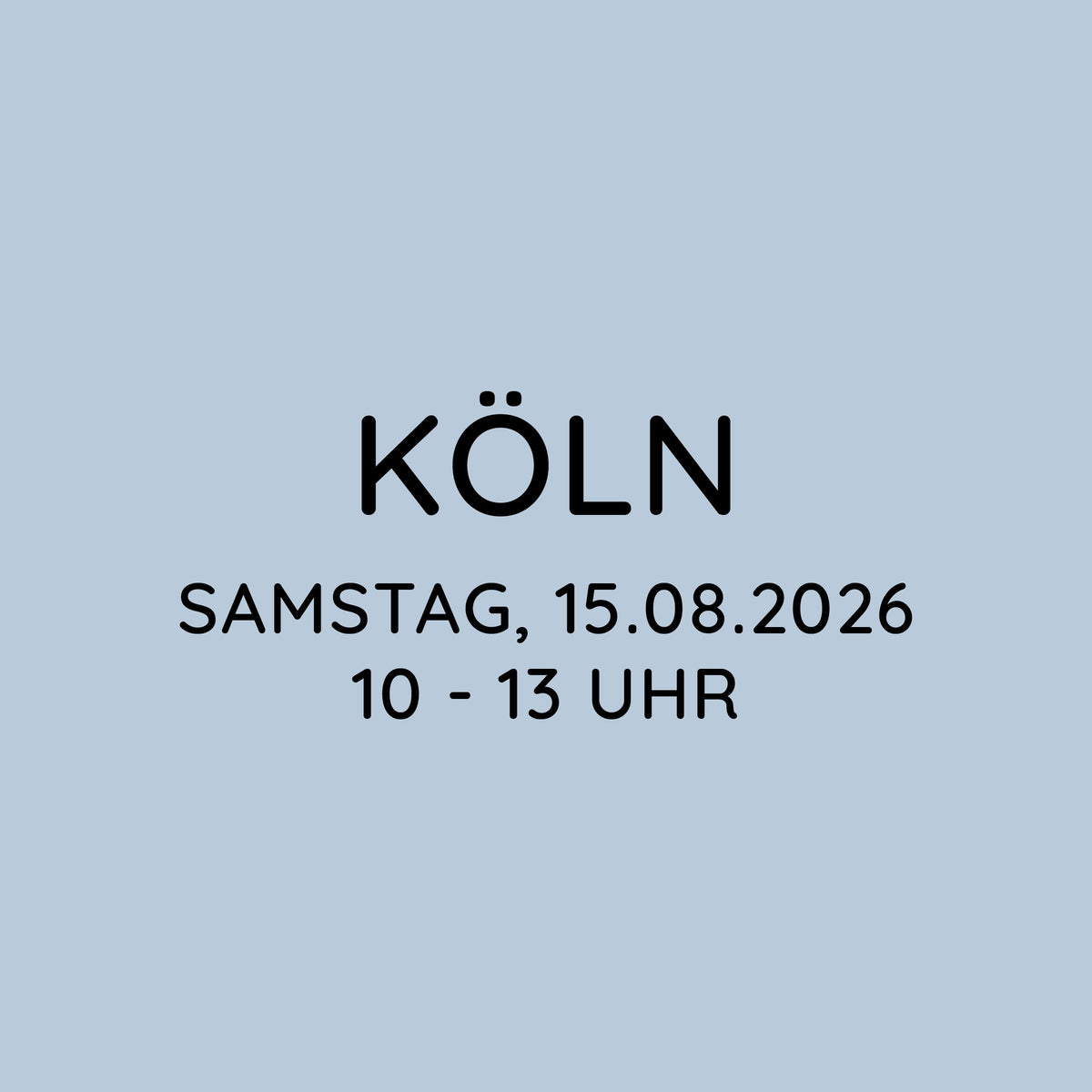 Workshop | Köln | SA, 15.08. | 10:00 - 13:00 Uhr