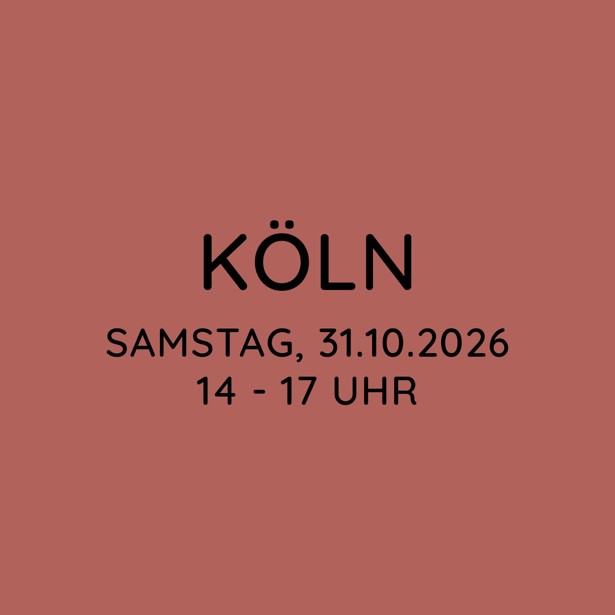 Workshop | Köln | SA, 31.10. | 14:00 - 17:00 Uhr