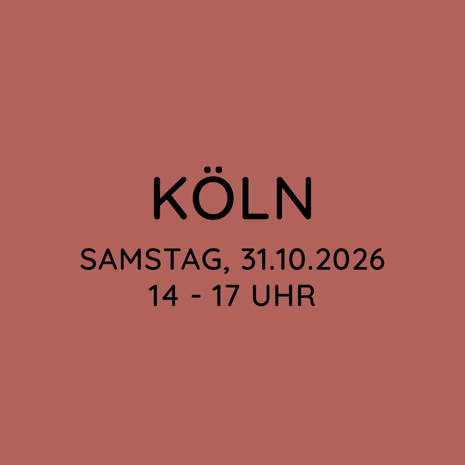 Workshop | Köln | SA, 31.10. | 14:00 - 17:00 Uhr
