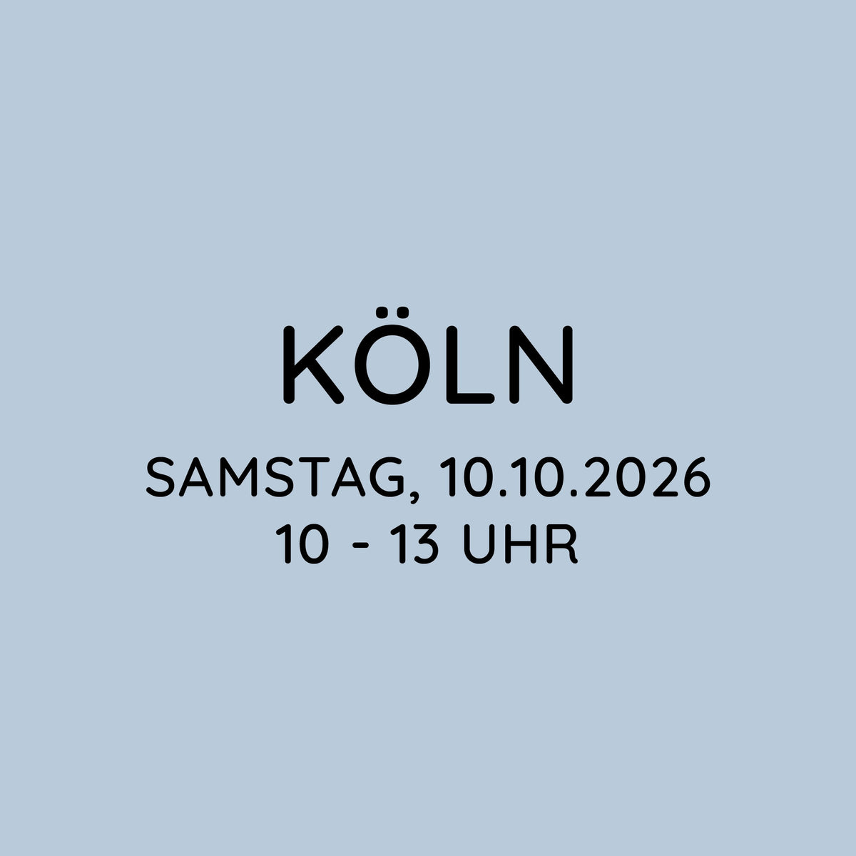 Workshop | Köln | SA, 10.10. | 10:00 - 13:00 Uhr