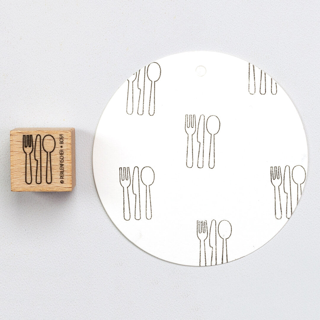 Stamp | Cutlery outline
